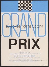 5s360 GRAND PRIX Czech 11x16 '68 Formula One racing, really cool poster design!
