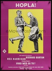 5s718 STAIRCASE Danish '69 Stanley Donen directed, Harrison & Richard Burton in a sad gay story!