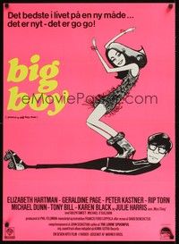 5s749 YOU'RE A BIG BOY NOW Danish '67 Francis Ford Coppola,Elizabeth Hartman, great wacky art!