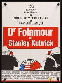 5s524 DR. STRANGELOVE French 23x32 R70s Stanley Kubrick classic, Sellers, Tomi Ungerer art!