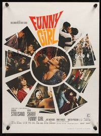 5s536 FUNNY GIRL French 23x32 '69 Barbra Streisand, Omar Sharif, directed by William Wyler!