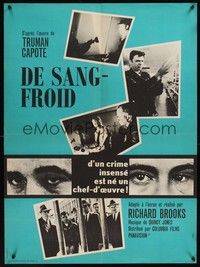 5s548 IN COLD BLOOD French 23x32 '67 Richard Brooks directed, Robert Blake, from Truman Capote!