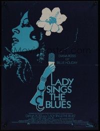 5s505 LADY SINGS THE BLUES French 15x21 '72 great art of Diana Ross as Billie Holiday!