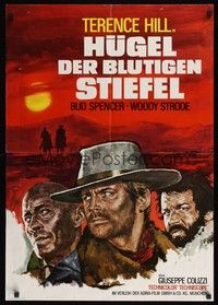 5s283 BOOT HILL German '70 La collina degli stivali, Woody Strode, Terence Hill, Bud Spencer!