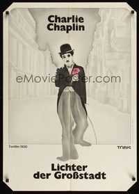 5s289 CITY LIGHTS German R70s great artwork of Charlie Chaplin!