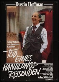 5s290 DEATH OF A SALESMAN German '85 great image of Dustin Hoffman as Willy Loman!