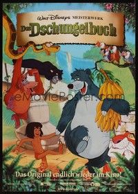5s304 JUNGLE BOOK German R00 Walt Disney cartoon classic, great image of all characters!
