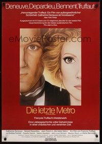 5s307 LAST METRO German '80 Catherine Deneuve, Gerard Depardieu, Francois Truffaut!