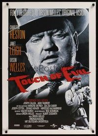 5s326 TOUCH OF EVIL German R98 huge close-up of Orson Welles, Charlton Heston & Janet Leigh!