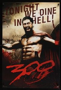 5t575 300 commercial poster '06 Zack Snyder directed, cool image of Gerard Butler!
