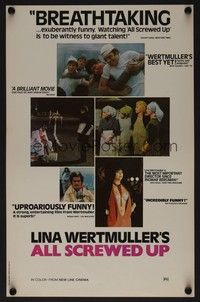 5t255 ALL SCREWED UP mini poster '76 Lina Wurtmuller's Tutto a posto e niente in ordine!