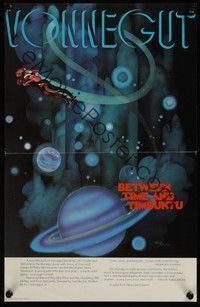 5t269 BETWEEN TIME & TIMBUKTU New Line Cinema 1st release mini poster '72 Vonnegut, Doug Johnson art