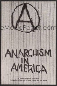 5t259 ANARCHISM IN AMERICA special 13x20 '83 Steven Fischler, anarchy documentary!