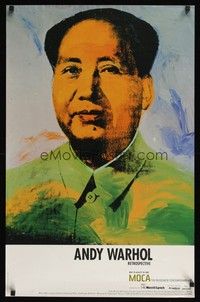 5t456 ANDY WARHOL RETROSPECTIVE special 22x34 '02 artwork of Mao Zedong!