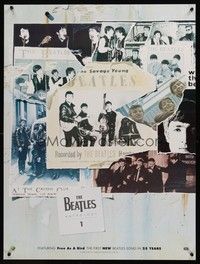 5t462 BEATLES ANTHOLOGY 1 special 24x32 '95 cool collage of Lennon, McCartney, Starr & Harrison!