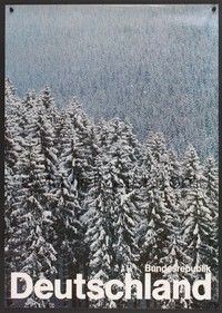 5t067 BUNDESREUBLIK DEUTSCHLAND German travel '80s cool image of the Winterwald forest!