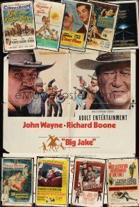 5v002 LOT OF 52 FOLDED ONE-SHEETS lot '49-'86 Big Jake, Close Encounters, Mississippi Gambler +more!