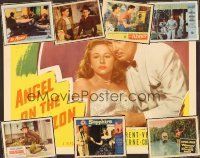 5v009 LOT OF 22 LOBBY CARDS lot '40-'80 Angel on the Amazon, The Pusher, Li'l Abner R40s + more!