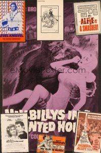 5v011 LOT OF 47 PRESSBOOKS lot '53-'78 Hillbillies in a Haunted House, Alfie, Evel Knievel +more!