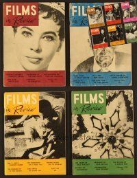 5v027 LOT OF 10 FILMS IN REVIEW MAGAZINES lot '55 in depth articles on current & past top stars!
