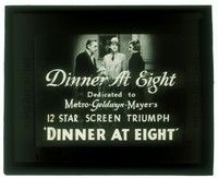 5v166 DINNER AT EIGHT LYRIC SLIDES glass slide '33 cool images, plus singalong lyrics!