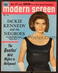 5v110 MODERN SCREEN magazine November 1964 the untold story of Jackie Kennedy and the Negroes!