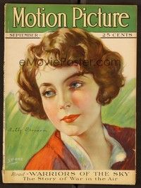 5v067 MOTION PICTURE magazine September 1927 great art of Betty Bronson by Marland Stone!