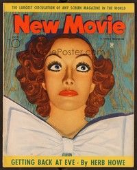 5v077 NEW MOVIE MAGAZINE magazine July 1935 unusual plastic mask image of Crawford by Rosalie Rush
