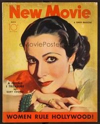 5v073 NEW MOVIE MAGAZINE magazine March 1935 art of Dolores Del Rio by Armand Seguso!