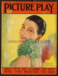 5v052 PICTURE PLAY magazine June 1927 art of pretty smiling Leatrice Joy by Modest Stein!