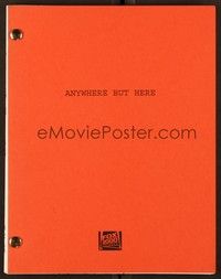 5v189 ANYWHERE BUT HERE script August 11, 1997, screenplay by Alvin Sargent