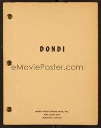 5v192 DONDI revised draft script July 9, 1960, screenplay by Gus Edson!
