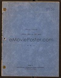 5v194 FRANCIS GOES TO THE RACES first draft script May 8, 1950, screenplay by Robert Arthur!