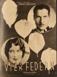 5v138 FOUR FEATHERS German program '30 many different images of Richard Arlen & Fay Wray!