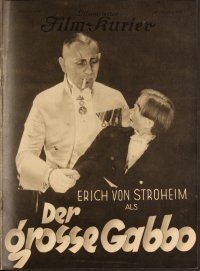 5v139 GREAT GABBO German program '30 ventriloquist Erich von Stroheim with dummy, Ben Hecht