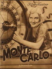 5v148 MONTE CARLO German program '31 great gambling images of Jeanette MacDonald by roulette wheel