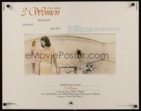 5w005 3 WOMEN 1/2sh '77 directed by Robert Altman, Shelley Duvall, Sissy Spacek, Janice Rule!