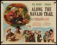 5w015 ALONG THE NAVAJO TRAIL style B 1/2sh '45 Roy Rogers plays guitar for Dale Evans, Gabby Hayes!
