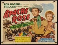 5w020 APACHE ROSE style A 1/2sh '47 Roy Rogers & Trigger, Dale Evans!