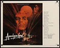 5w021 APOCALYPSE NOW 1/2sh '79 Francis Ford Coppola, classic Bob Peak art of Marlon Brando!