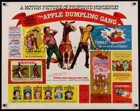 5w022 APPLE DUMPLING GANG 1/2sh '75 Disney, Don Knotts in the motion picture of profound nonsense!
