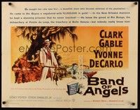 5w034 BAND OF ANGELS 1/2sh '57 Clark Gable buys beautiful slave mistress Yvonne De Carlo!