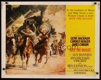 5w041 BITE THE BULLET 1/2sh '75 cool art of Gene Hackman, Candice Bergen & James Coburn!