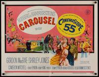 5w061 CAROUSEL 1/2sh '56 Shirley Jones, Gordon MacRae, Rodgers & Hammerstein musical!