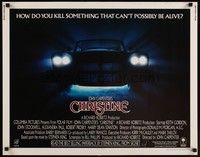 5w067 CHRISTINE int'l 1/2sh '83 written by Stephen King, directed by John Carpenter, creepy image!