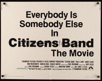 5w070 CITIZEN'S BAND 1/2sh '77 Jonathan Demme, everybody is somebody else!