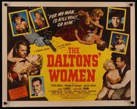 5w087 DALTONS' WOMEN 1/2sh '50 Tom Neal, bad girl Pamela Blake would kill for her man!