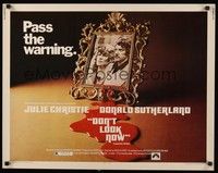 5w101 DON'T LOOK NOW 1/2sh '73 Julie Christie, Donald Sutherland, directed by Nicolas Roeg!