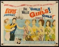 5w129 GIRLS GIRLS GIRLS 1/2sh '62 swingin' Elvis Presley, Stella Stevens & a line of sexy girls!
