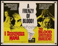 5w154 I DISMEMBER MAMA/BLOOD SPATTERED BRIDE 1/2sh '74 frenzy of blood, haunting desires & revenge
